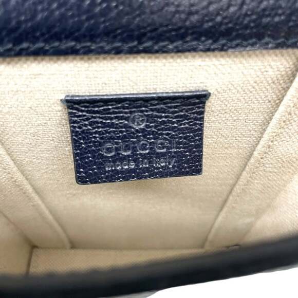 GUCCI Authentic Gray Leather Horsebit Pochette Shoulder Bag - Picture 10 of 11